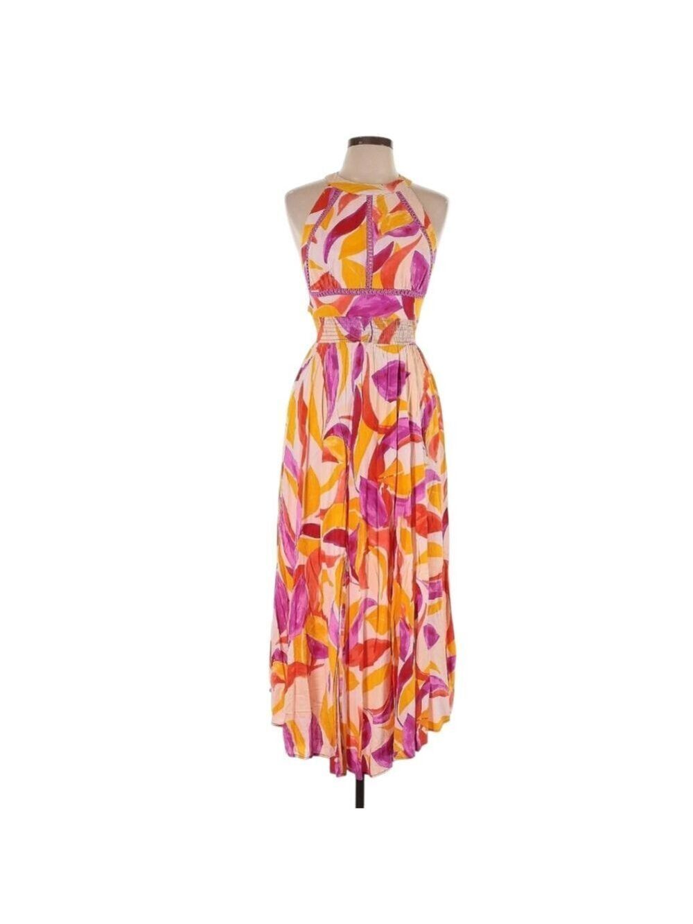 Anthropologie Abel the Label Open Back Floral Maxi